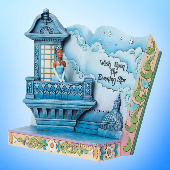 Disney Traditions Figur - Küss den Frosch Märchenbuch (Wish Upon the Evening Star) von Jim Shore 6015015