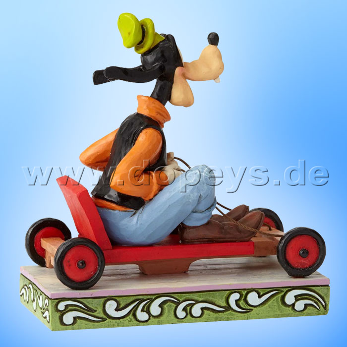 Disney Traditions / Jim Shore Figur von Enesco "Life In The Slow Lane (Goofy beim Seifenkistenrennen)" 6000976