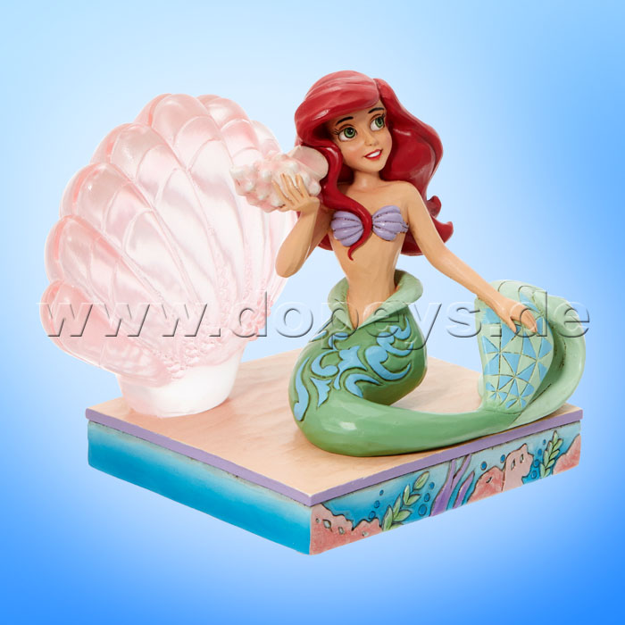 Disney Traditions Figur - Arielle mit durchsichtiger Muschel (A Tail of Love) von Jim Shore 6011923