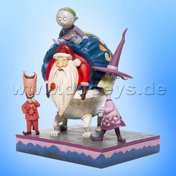Disney Traditions - Bagged and Delivered (Lock, Shock and Barrel with Santa Claus) figurine by Jim Shore 6007076