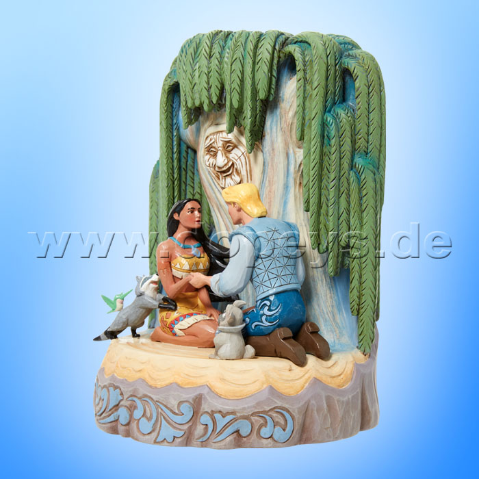 Disney Traditions Figur - Pocahontas Baumstamm (Listen to Your Heart) von Jim Shore 6011925
