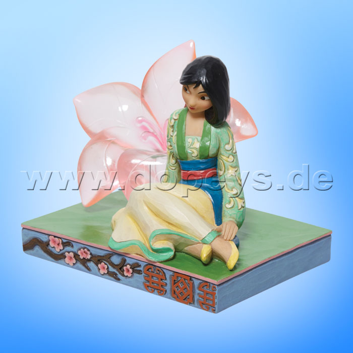 Disney Traditions Figur - Mulan mit durchsichtiger Kirschblüte (A Rare and Beautiful Bloom) von Jim Shore 6011922