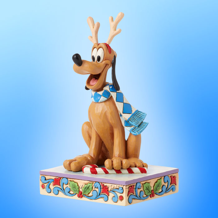 Disney Traditions - Pluto Christmas (Dashing Rein-dog) figurine by Jim Shore 6015012