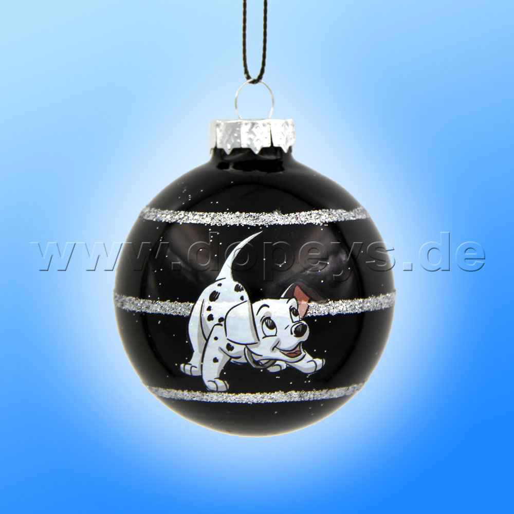 Kurt S. Adler - "Lucky" 101 Dalmatians Disney Christmas Bauble anthracite DN33034