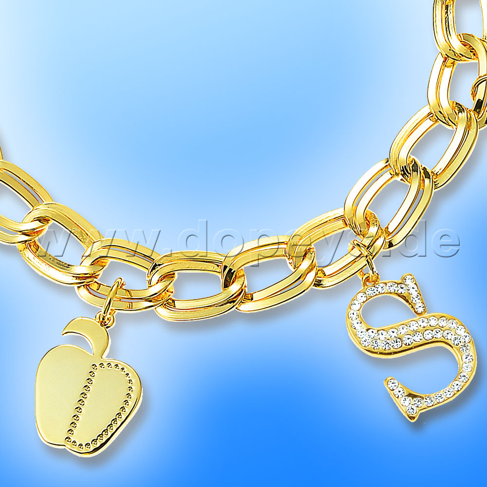 Disney Charm Armband - Schneewittchen (Princess) in Gold von Couture Kingdom 12100151