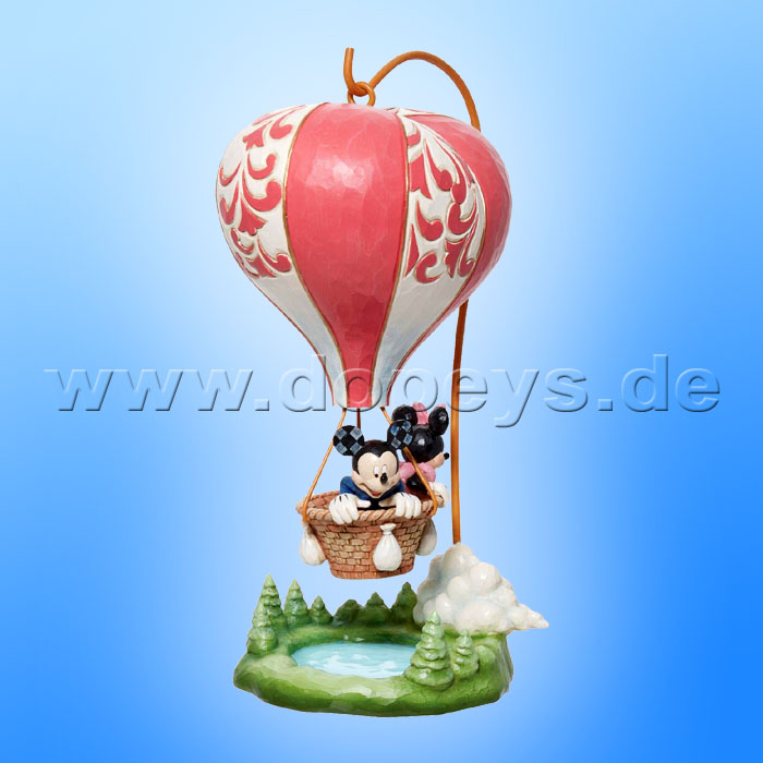 Disney Traditions Figur - Mickey & Minnie im Herz-Heißluftballon (Love Takes Flight) von Jim Shore 6011916