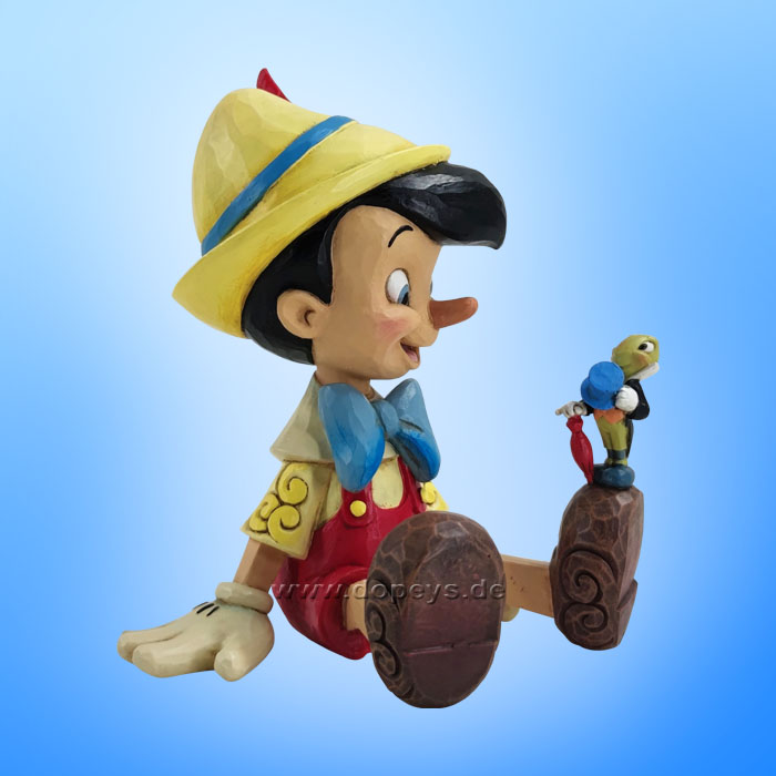 Disney Traditions - Pinocchio and Jiminy Sitting (Wishful and Wise) figurine by Jim Shore 6011934