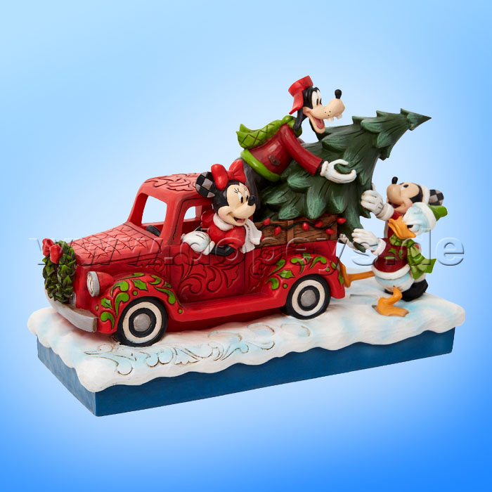 Disney Traditions - Loads Of Christmas Cheer (Mickey & Friends with Red Truck & Tree) figurine by Jim Shore 6010868