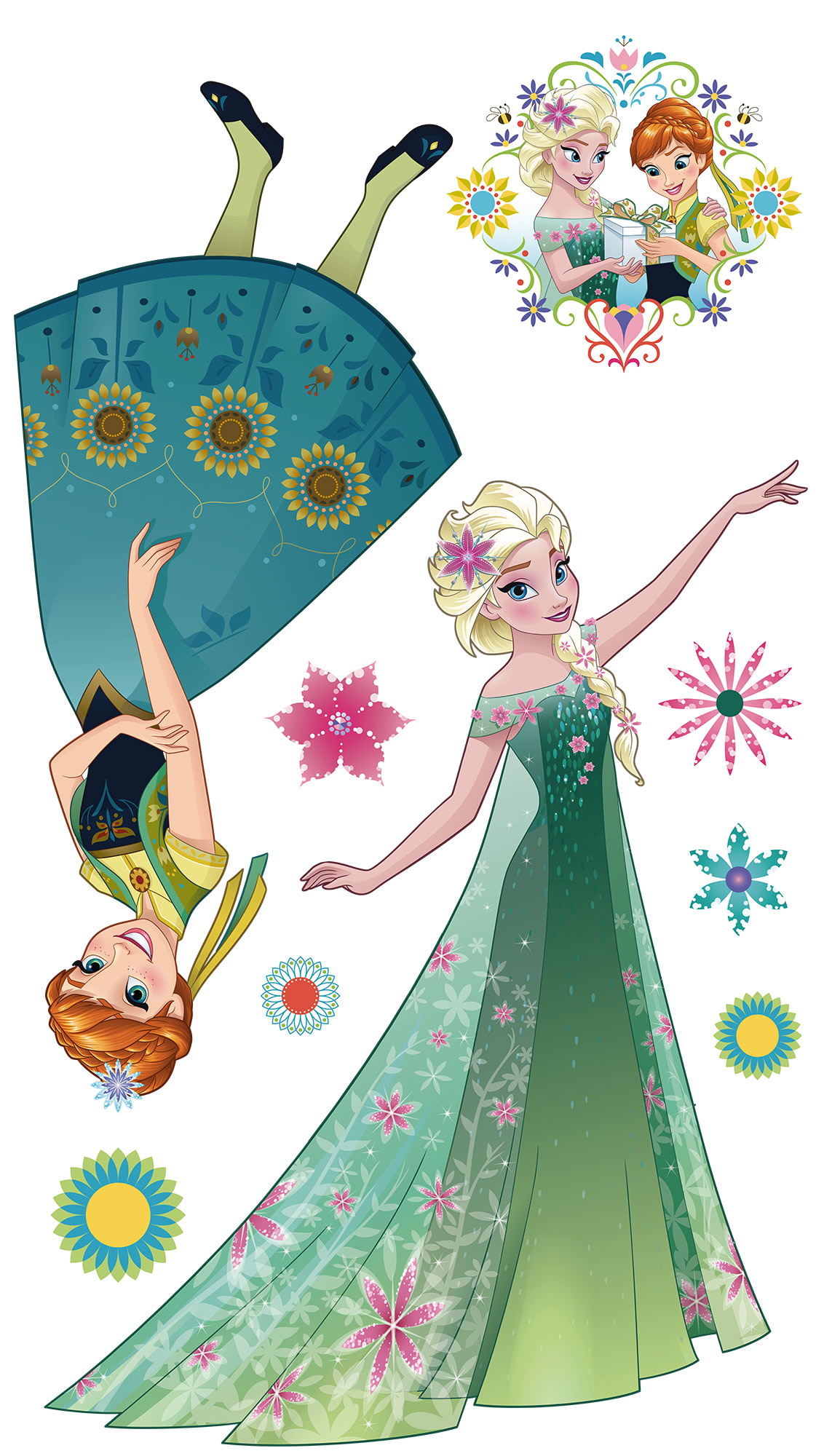 Disney Vlies Fototapete selbstklebend Die Eiskönigin "Frozen Springtime XXL" 127cm x 200cm