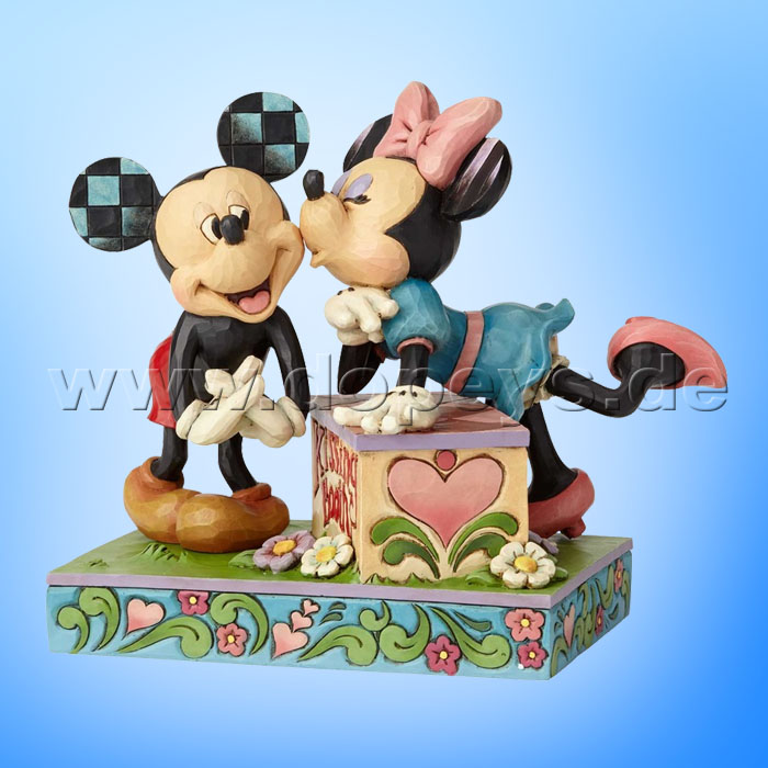 Disney Traditions / Jim Shore Figur von Enesco "Kissing Booth (Mickey & Minnie)" 6000970