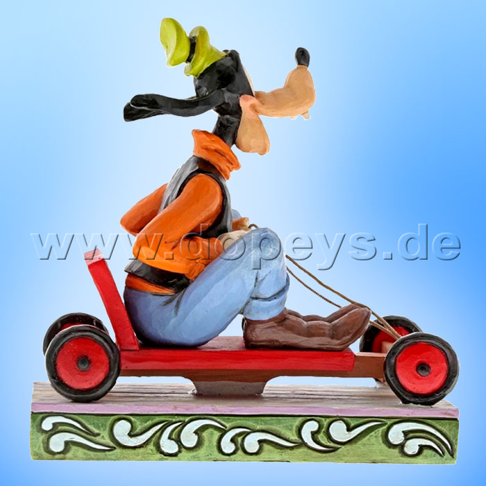 Disney Traditions / Jim Shore Figur von Enesco "Life In The Slow Lane (Goofy beim Seifenkistenrennen)" 6000976