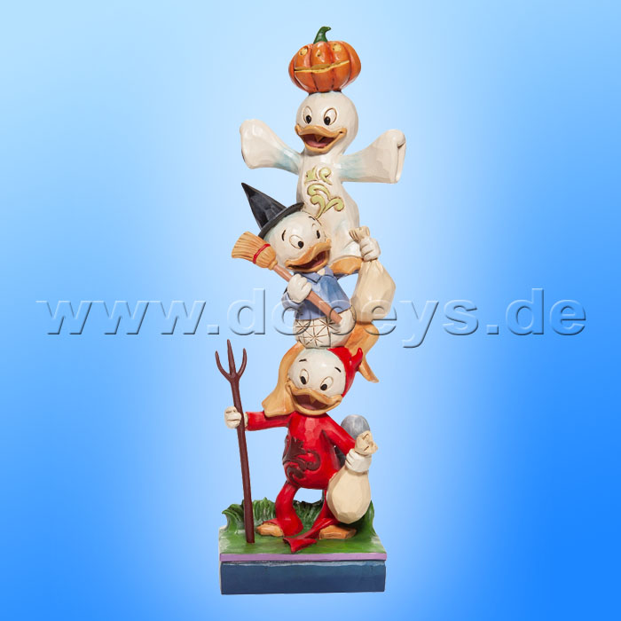 Disney Traditions - Teetering Trick-or-Treaters (Halloween Stacked Huey, Dewey and Louie) figurine by Jim Shore 6007079