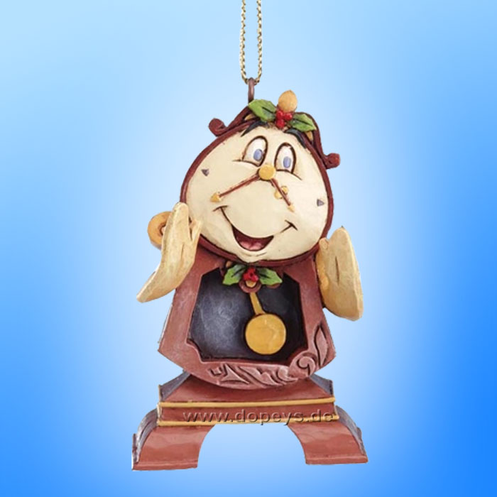 Disney Traditions / Jim Shore figurine from Enesco "Cogsworth Hanging Ornament" A21429.