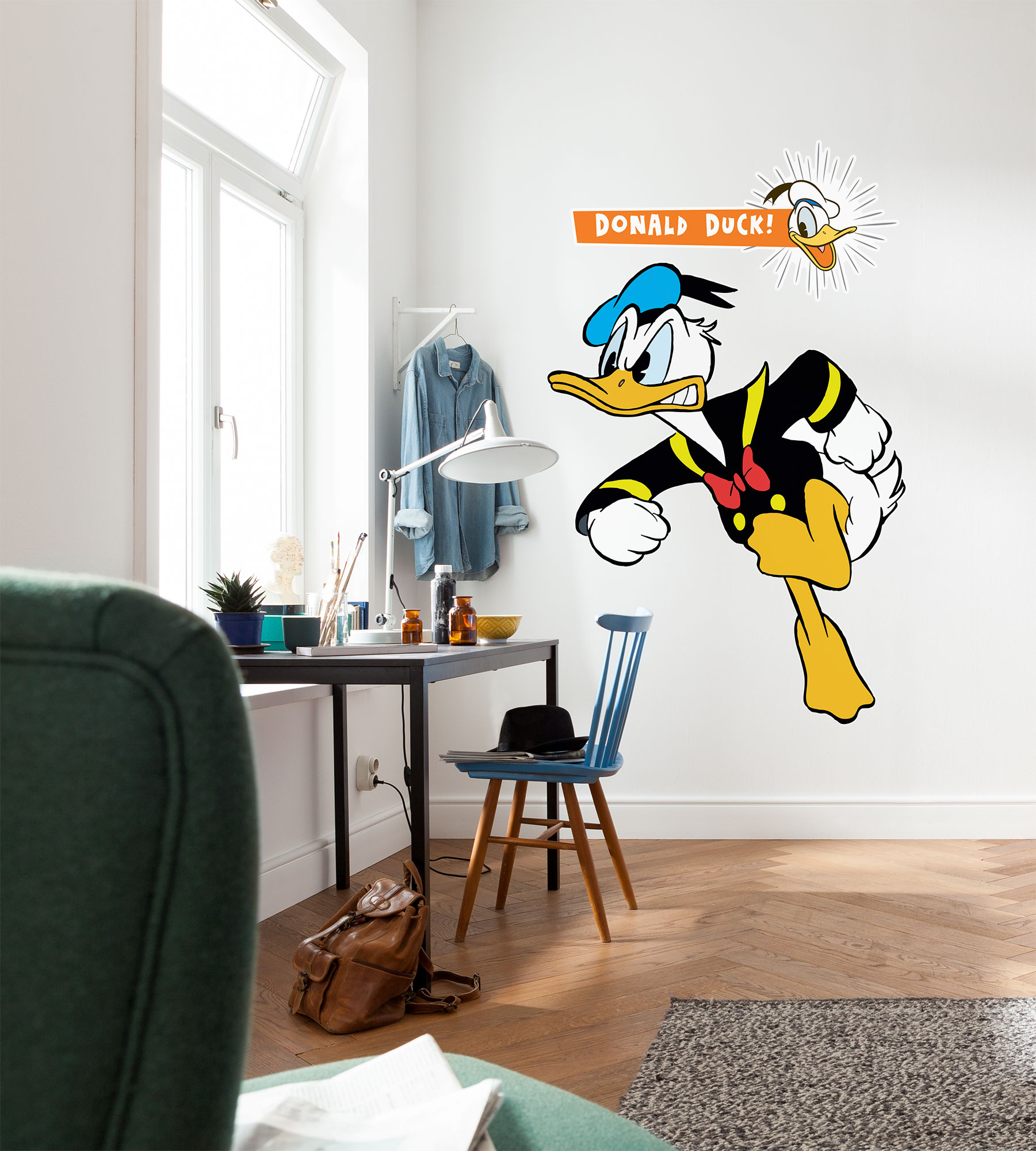 Disney Vlies Fototapete selbstklebend Donald Duck "Donald Angry XXL" 127cm x 200cm