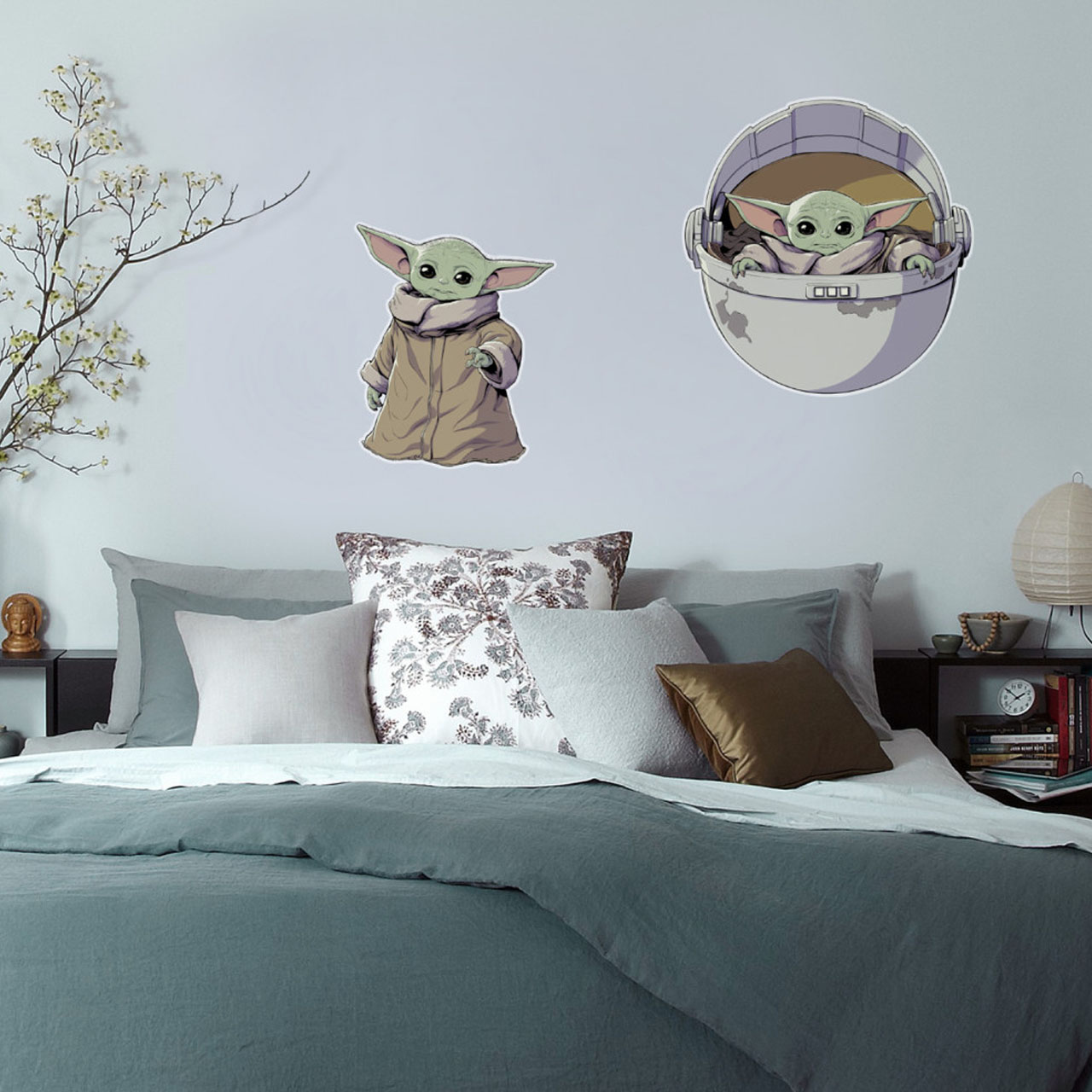 Star Wars Wandsticker / Wandaufkleber "Mandalorian Yoda The Child" 50cm x 70cm
