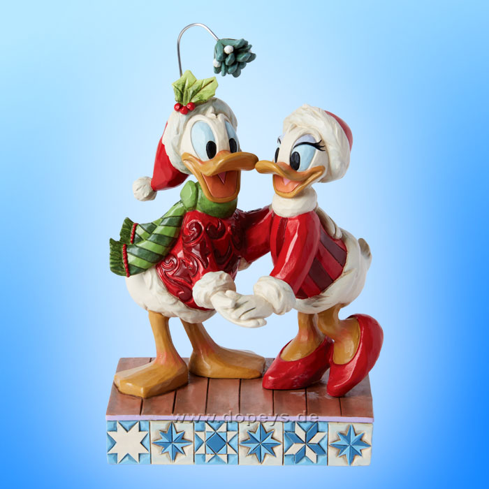 Disney Traditions - Donald and Daisy Duck Mistletoe (Merry Mistletoe) figurine by Jim Shore 6015004