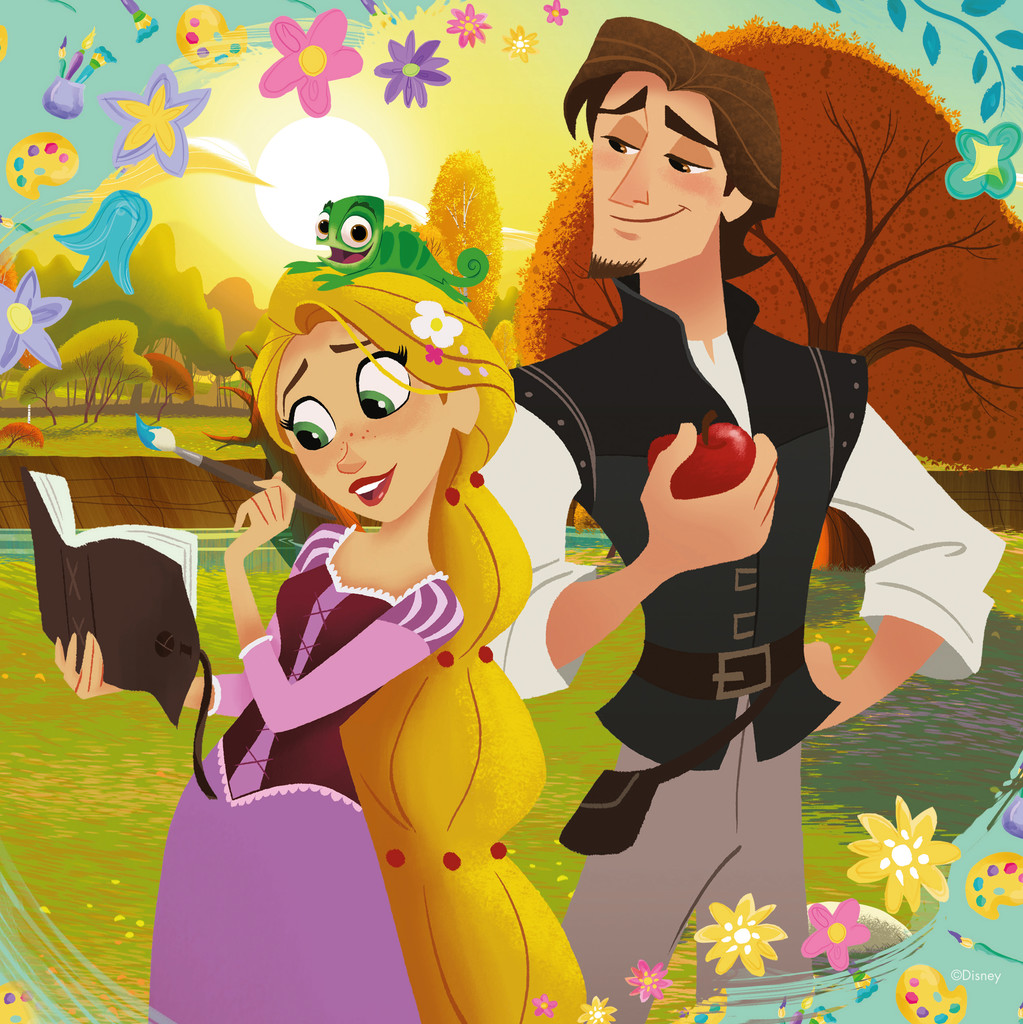 Disney Puzzles Rapunzel "Zauberhaftes Haar" von Ravensburger 08024