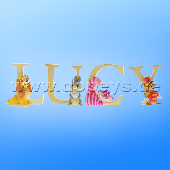 Enchanting Disney Collection - Letter "L" - Lady figurine by Enesco A29557