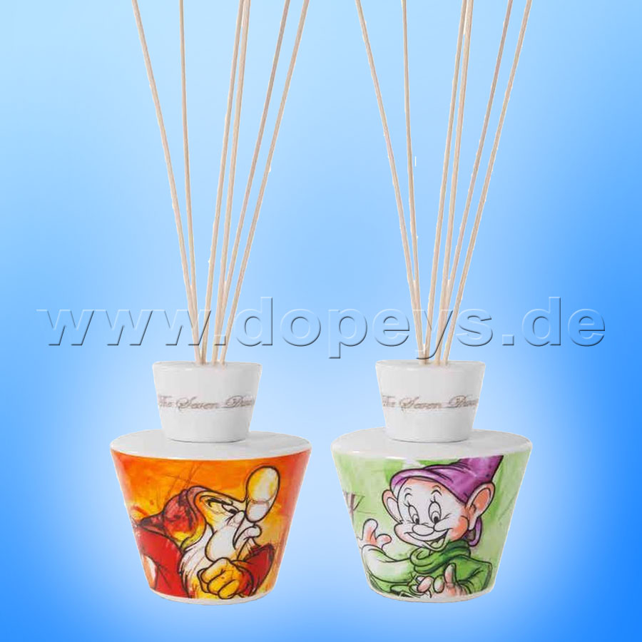 Disney Raumduftverteiler / Raumduft Reed Diffuser / Lufterfrischer 7 Zwerge "Schlafmütze" im italienischen Design PWS48S/3PI