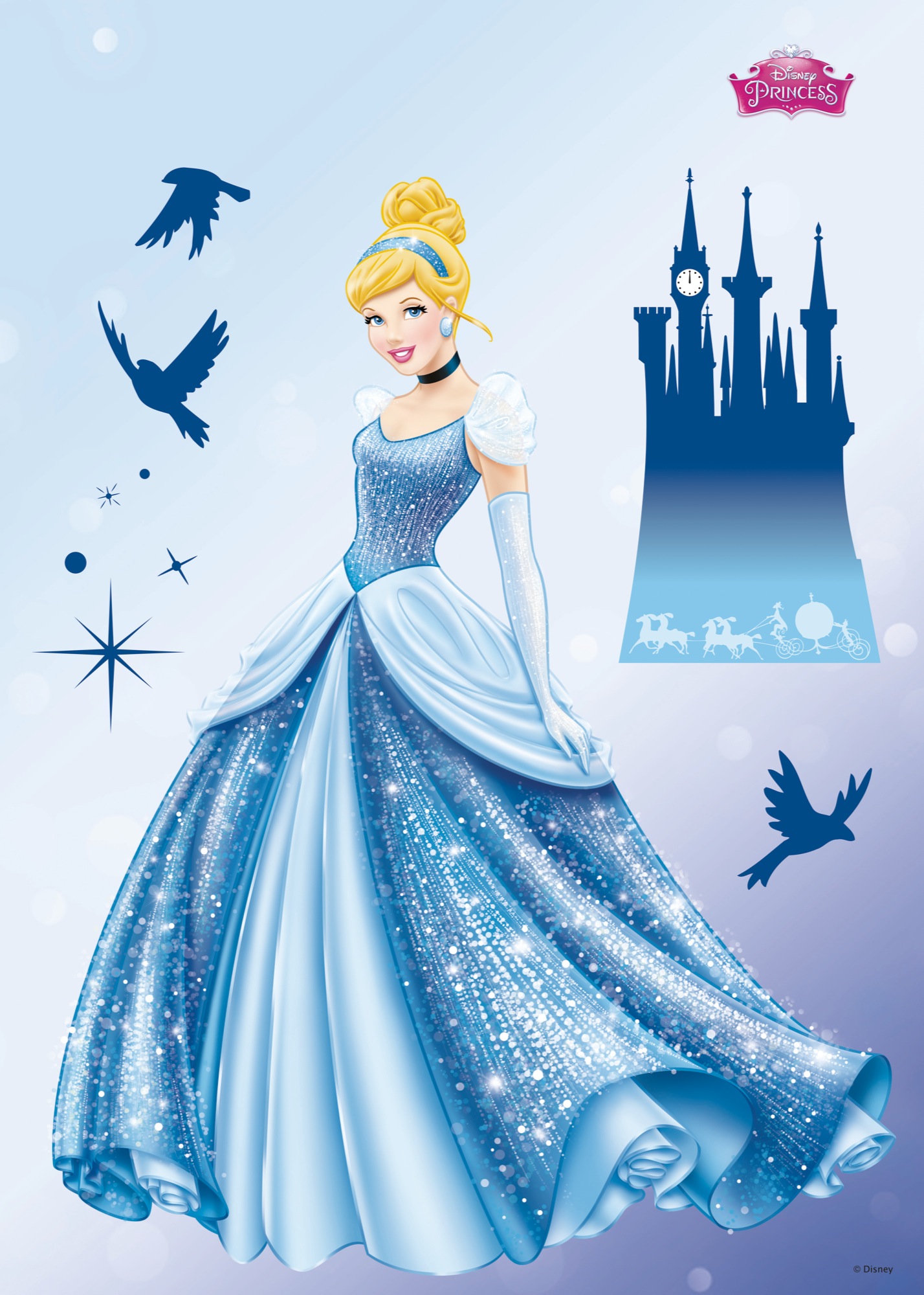 Disney Wandsticker / Wandaufkleber Cinderella "Princess Dream"
