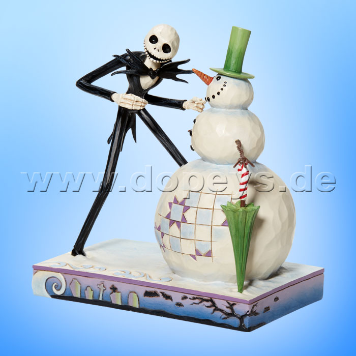 Disney Traditions Figur - Jack Skellington mit Schneemann (A Snowy Discovery) von Jim Shore 6013056