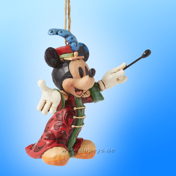 Disney Traditions Figur - Mickey Maus Weihnachtsbaumanhänger / Ornament 4 Stück im Set von Jim Shore 6013565