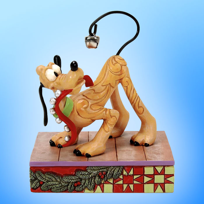 Disney Traditions Figur - Pluto mit Weihnachts-Glöckchen (Jolly Jingle Tail) von Jim Shore 6016885