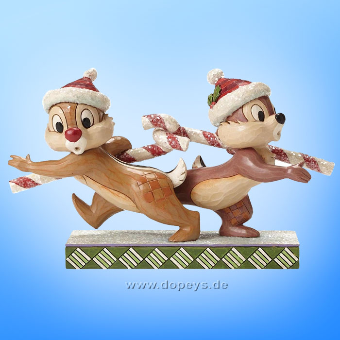 Disney Traditions / Jim Shore figurine from Enesco "Candy Cane Caper (Chip 'n' Dale Figurine)" 4051975.
