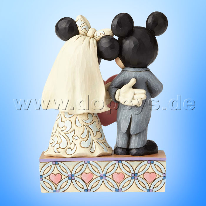 Disney Traditions / Jim Shore Figur von Enesco "Two Souls, One Heart (Mickey & Minnie Hochzeitspaar mit Herz)" 4059748