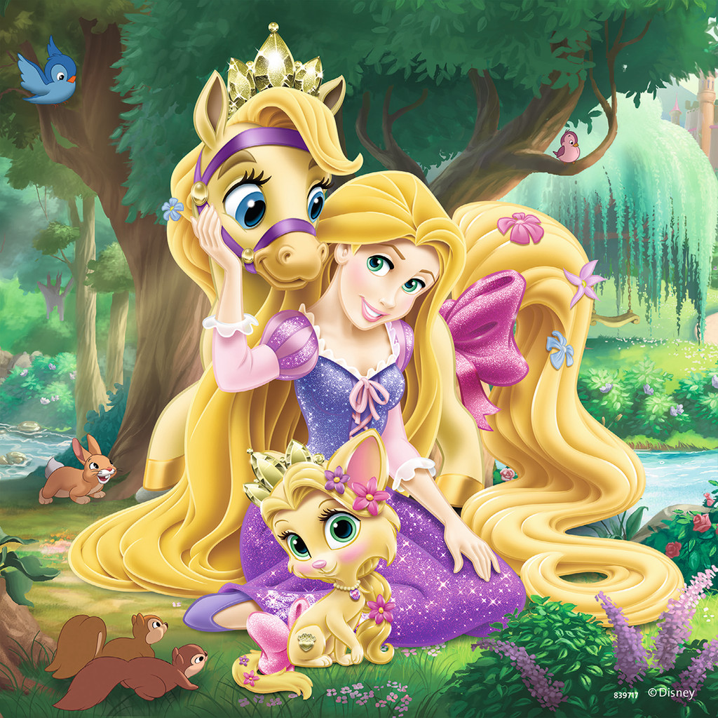 Disney Puzzles Prinzessinnen "Palace Pets - Belle, Cinderella und Rapunzel" von Ravensburger 09346