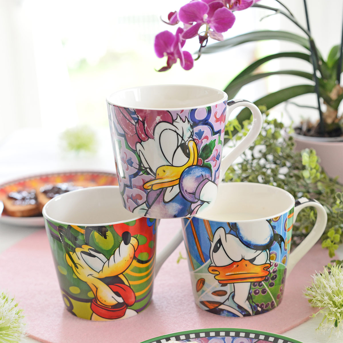 Disney Kaffeetasse / Kaffeebecher "Daisy Duck" Forever & Ever im italienischen Design 103004