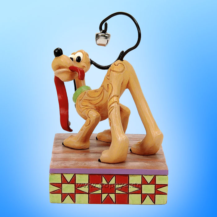 Disney Traditions Figur - Pluto mit Weihnachts-Glöckchen (Jolly Jingle Tail) von Jim Shore 6016885