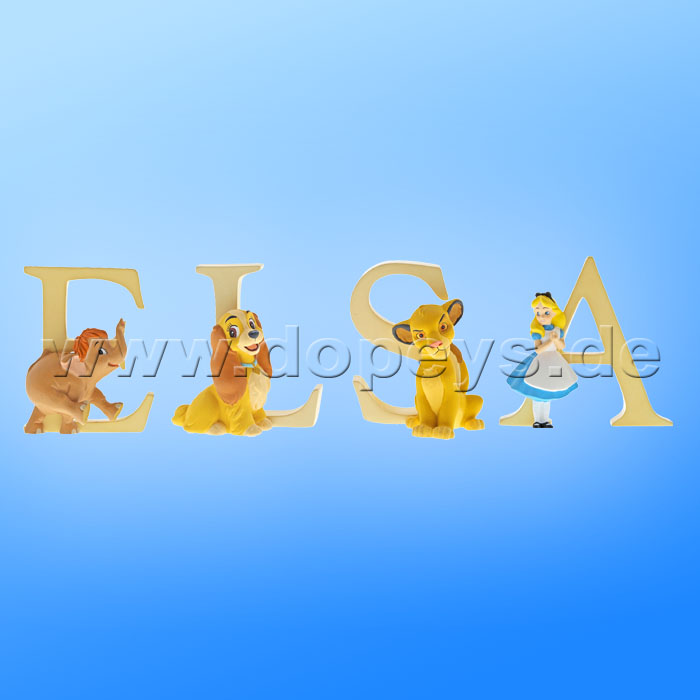 Enchanting Disney Collection - Buchstabe "E" - Baby Elefant Hathi Jr. Figur von Enesco A29550