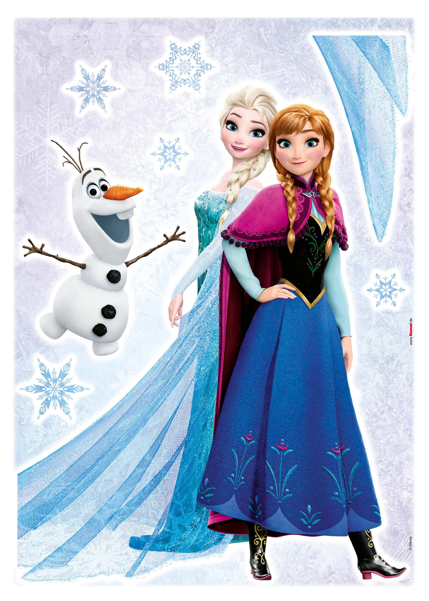 Disney Wandsticker / Wandaufkleber Die Eiskönigin "Frozen Sisters"