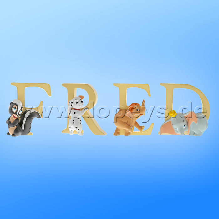 Enchanting Disney Collection - Letter "F" - Flower figurine by Enesco A29551