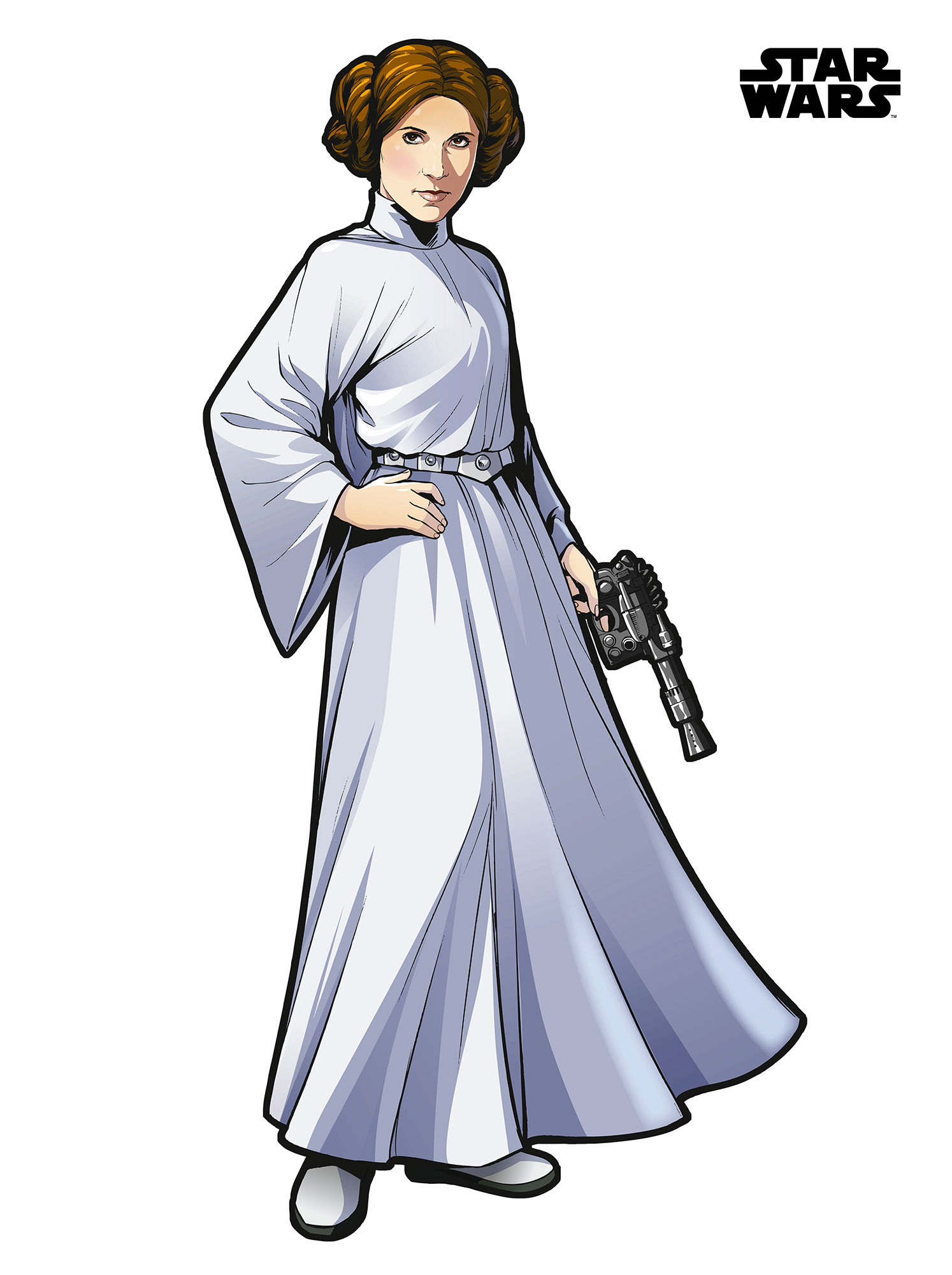 Star Wars Vlies Fototapete selbstklebend "Star Wars XXL Prinzessin Leia" 127cm x 170cm