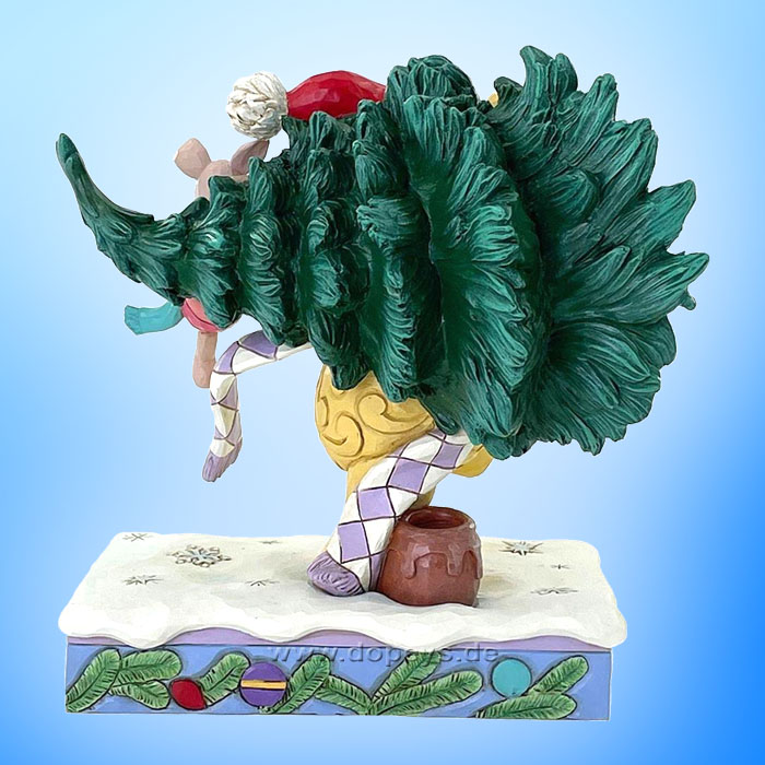 Disney Traditions Figur - Winnie Puuh & Ferkel holen einen Weihnachtsbaum (A Tree for Two) von Jim Shore 6016886