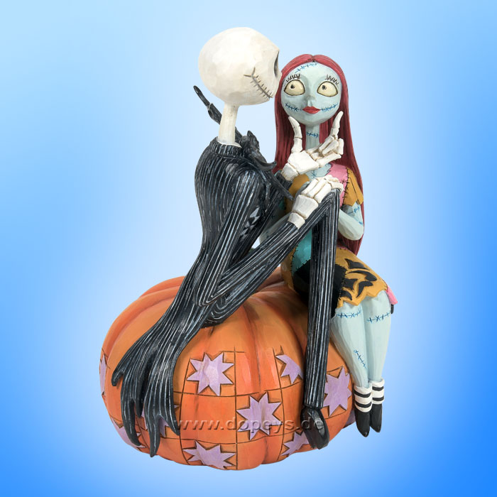 Disney Traditions - Jack and Sally on a Pumpkin (The Pumpkin King and Sally) figurine by Jim Shore 6014358