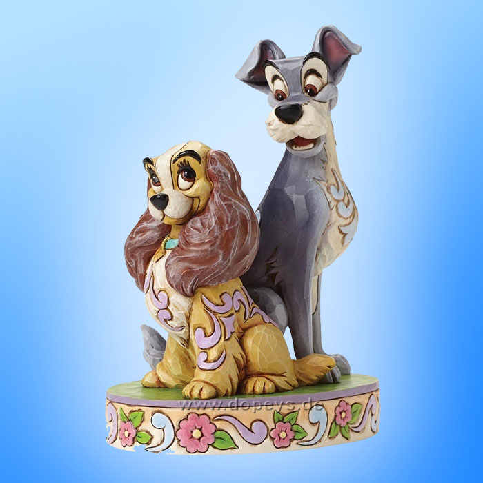 Disney Traditions / Jim Shore figurine from Enesco "Opposites Attract (Lady & The Tramp 60th Anniversary Piece)" 4046040.