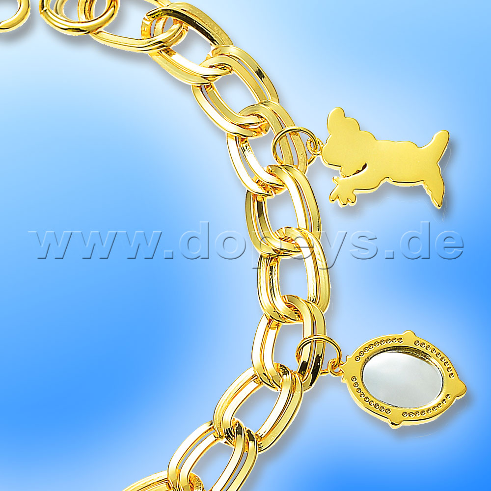 Disney Charm Armband - Schneewittchen (Princess) in Gold von Couture Kingdom 12100151