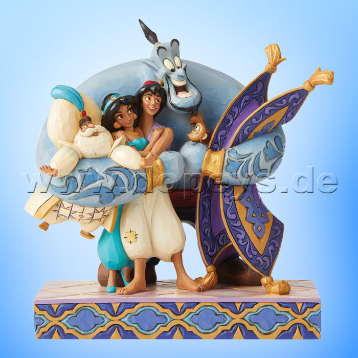 Disney Traditions - Group Hug! (Genie, Jasmine, Aladdin & Abu) by Jim Shore 6005967