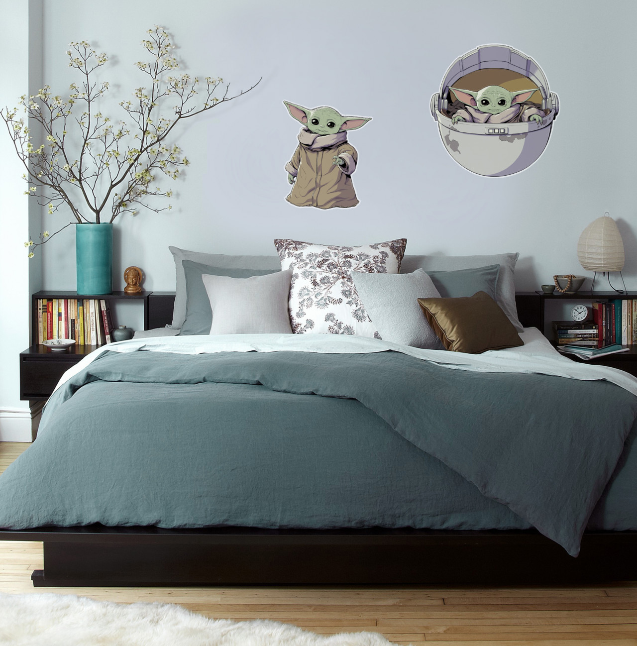 Star Wars Wandsticker / Wandaufkleber "Mandalorian Yoda The Child" 50cm x 70cm