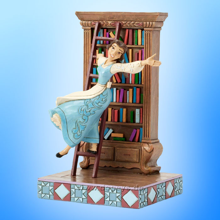 Disney Traditions Figur - Belle am Bücherregal (A World of Books) von Jim Shore 6016894