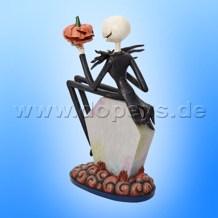 Disney Traditions - The Pumpkin King (Jack mit Kürbis auf einem Grabstein) von Jim Shore 6010866