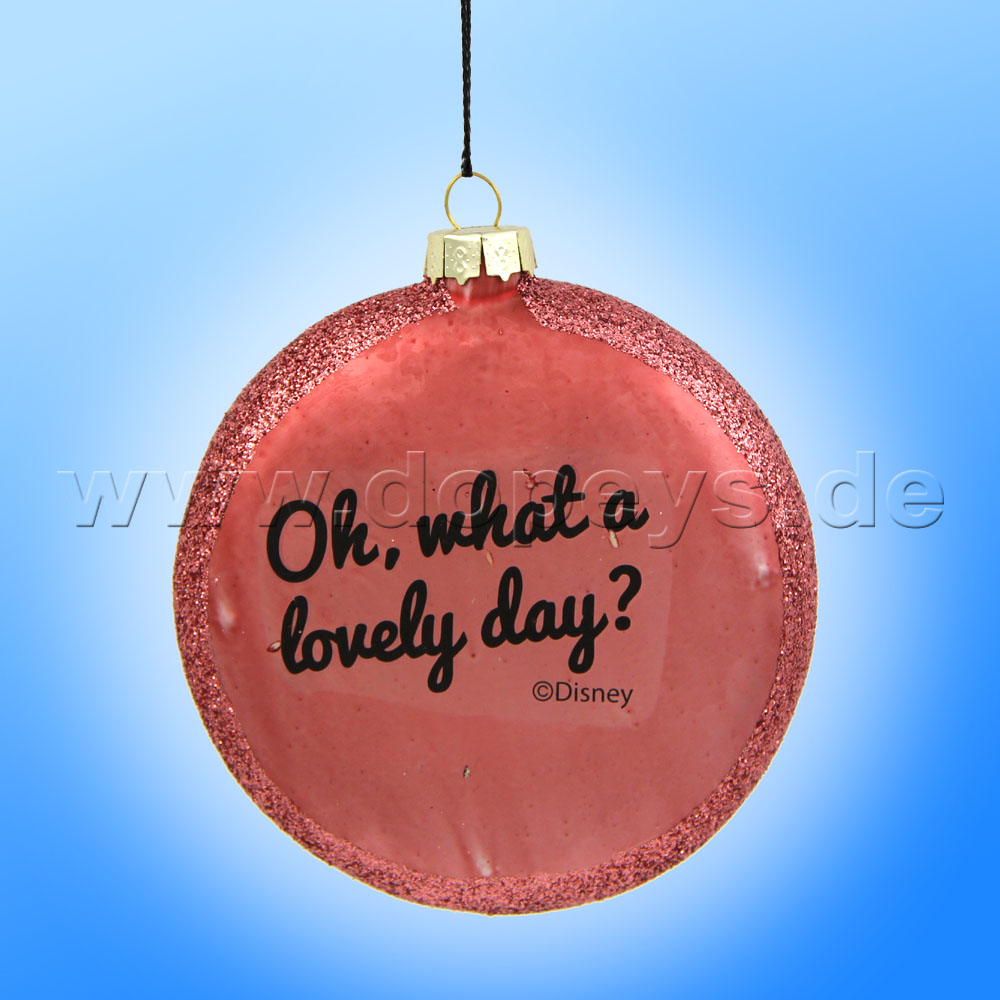 Kurt S. Adler - "Minnie's Smile" Disney Glass Disk / Christmas Bauble coppery DN32014