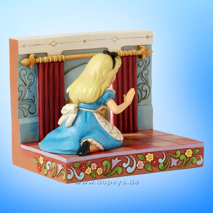 Disney Traditions Figur - Alice im Wunderland an beleuchteter Tür (Curioser and Curiouser) von Jim Shore 6016902