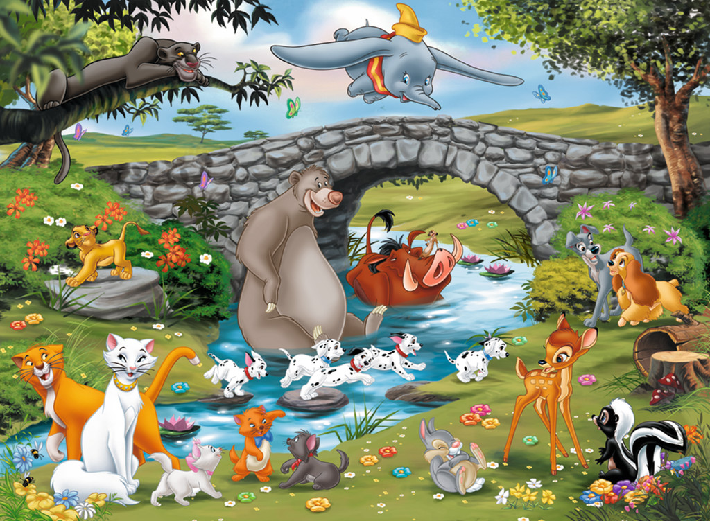 Disney Puzzle "Die Familie der Animal Friends" von Ravensburger 10947