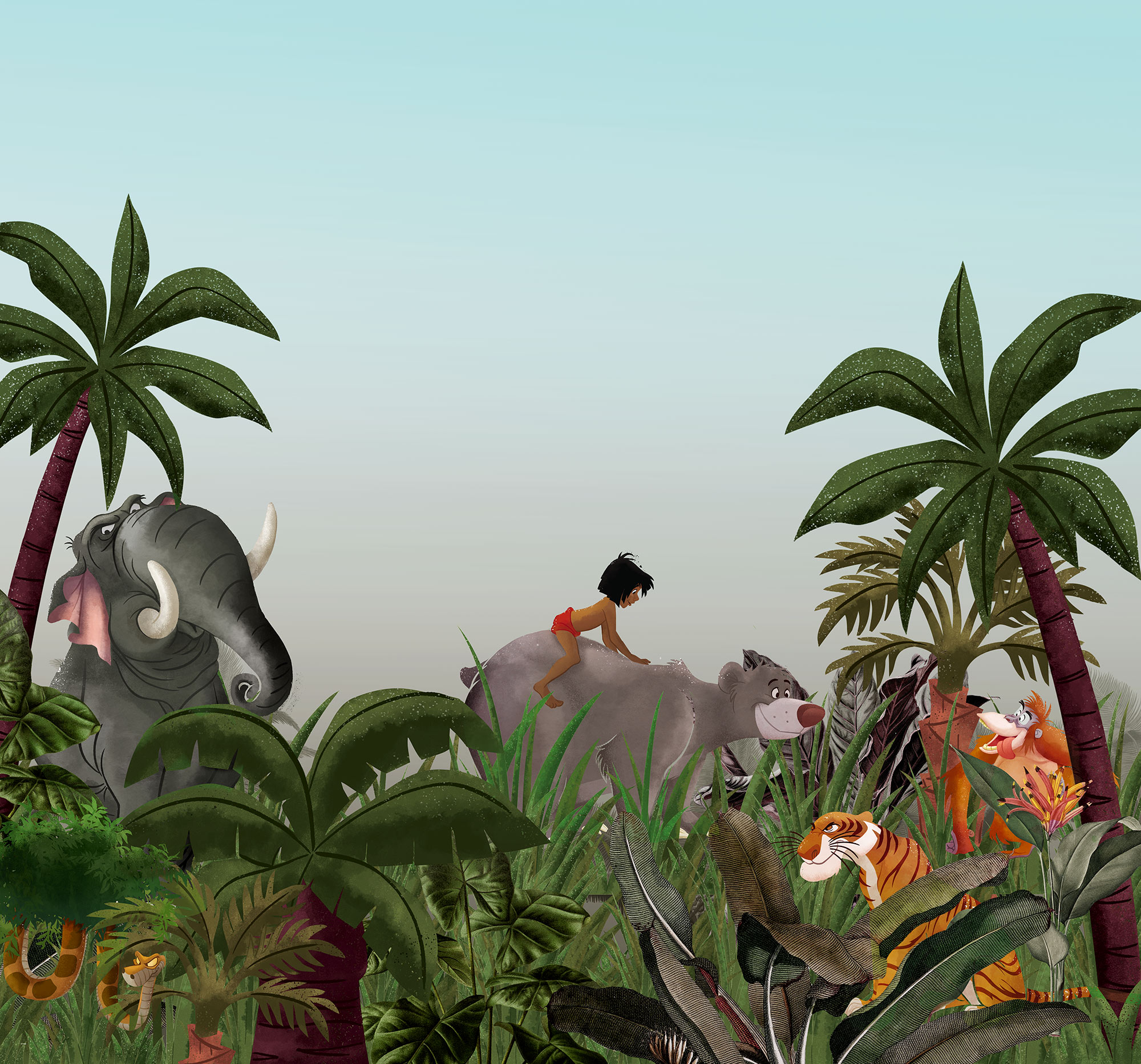 Disney Vlies Fototapete Das Dschungelbuch "Jungle Book"