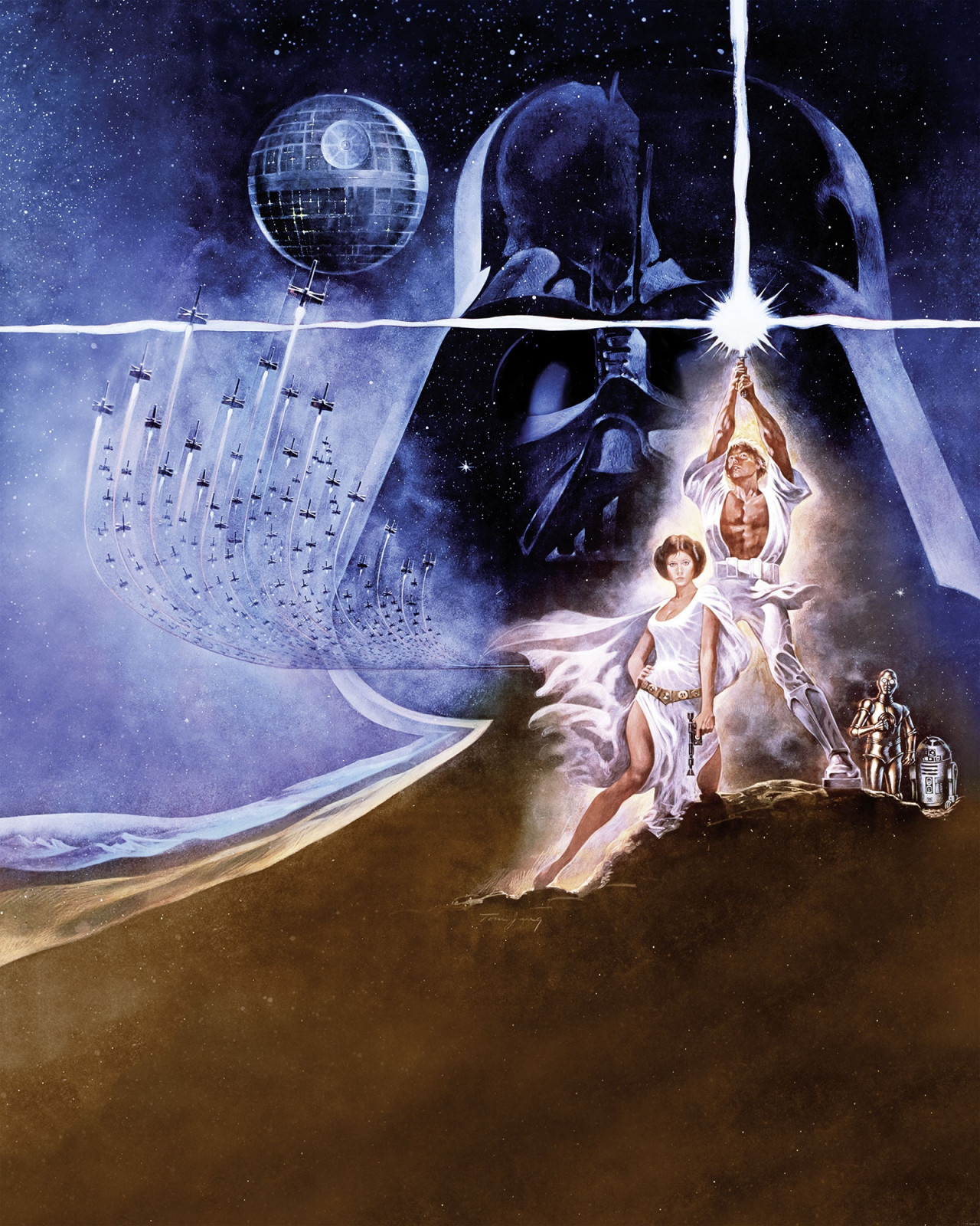 Star Wars Vlies Fototapete "Star Wars Poster Classic2" 2,00m x 2,50m