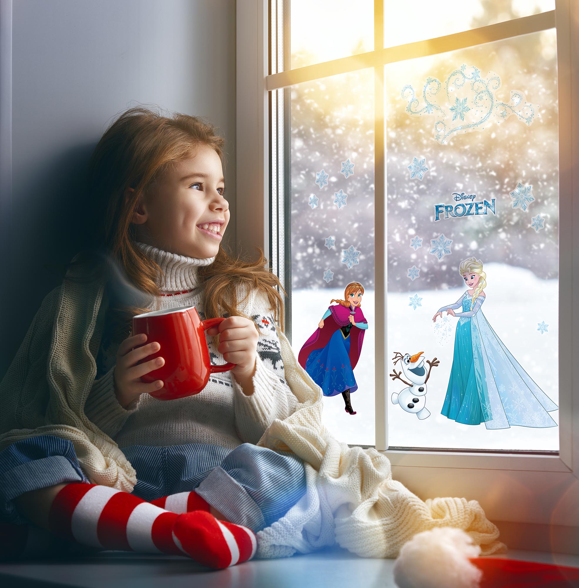 Disney Fensteraufkleber / Window-Sticker Die Eiskönigin "Frozen Snowflake"